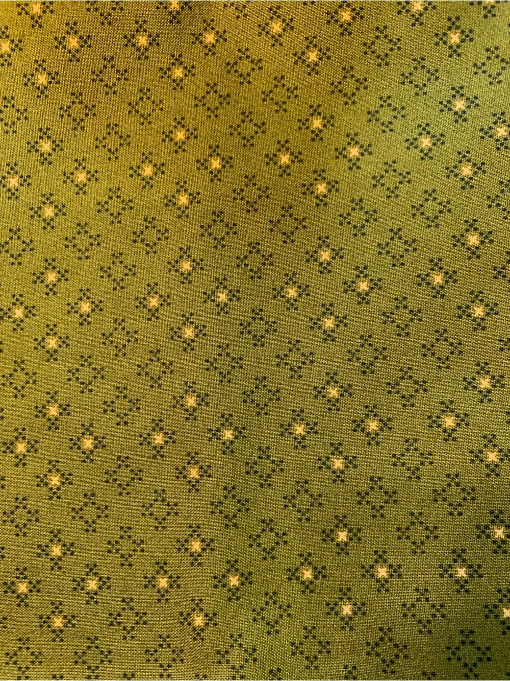 12 Montana Cabin Style Handmade Cloth Napkins Green and Brown